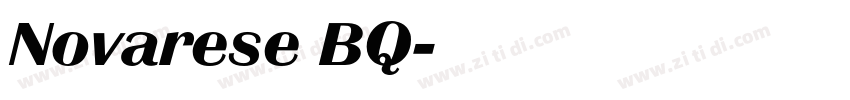 Novarese BQ字体转换